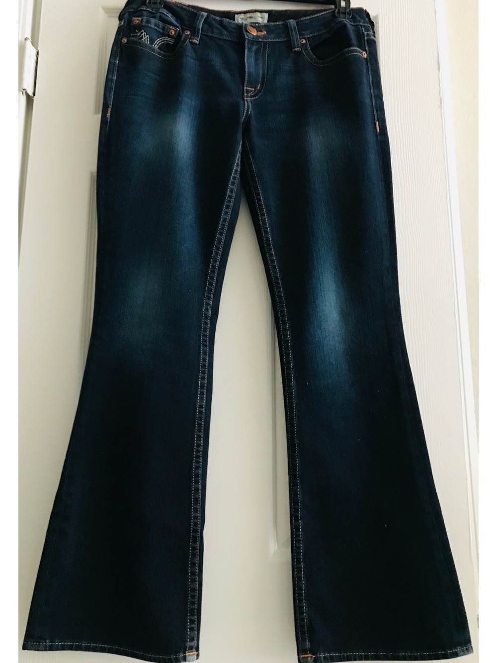 PRVCY Dark Blue Flare Jeans